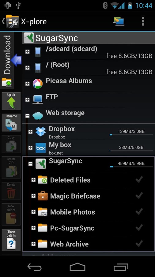 Xplore File Manager (patched) quản lí file hai cột tiện ích