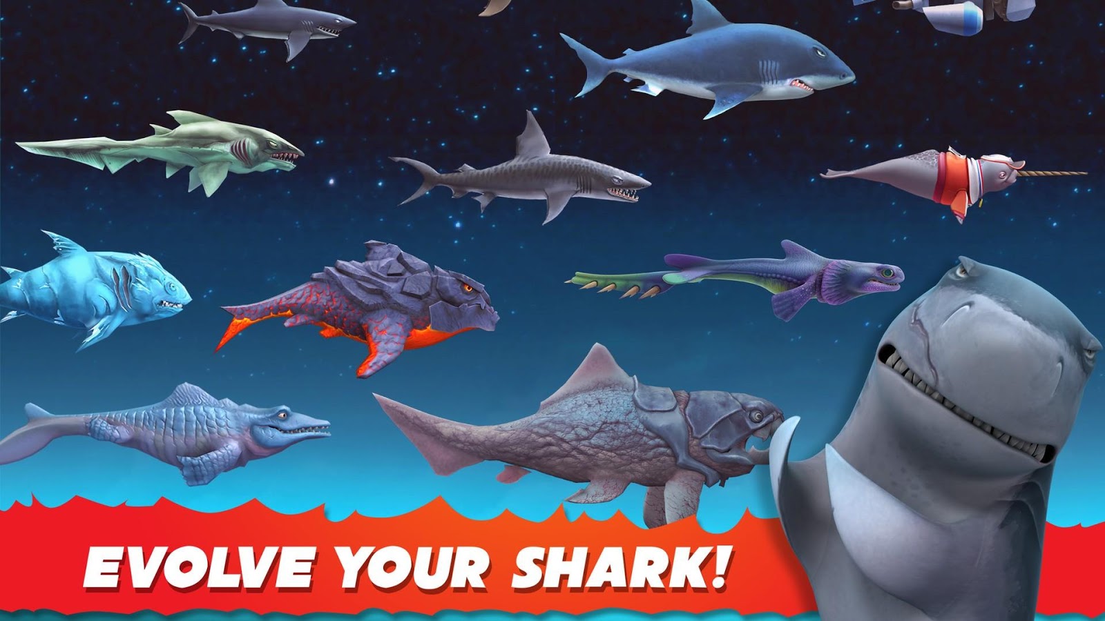 Hungry Shark Evolution (Mod Money) - Nuôi cá mập