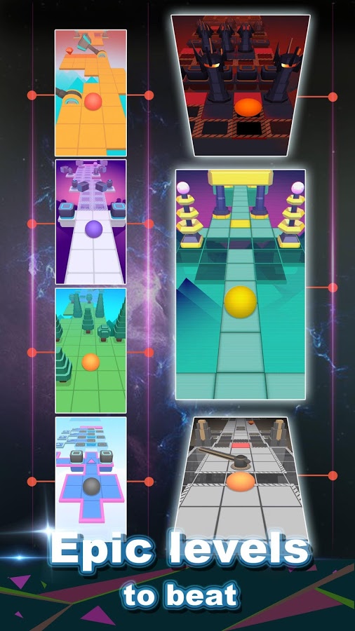 Rolling Sky (Mod) - Game lăn bóng siêu khó cho android