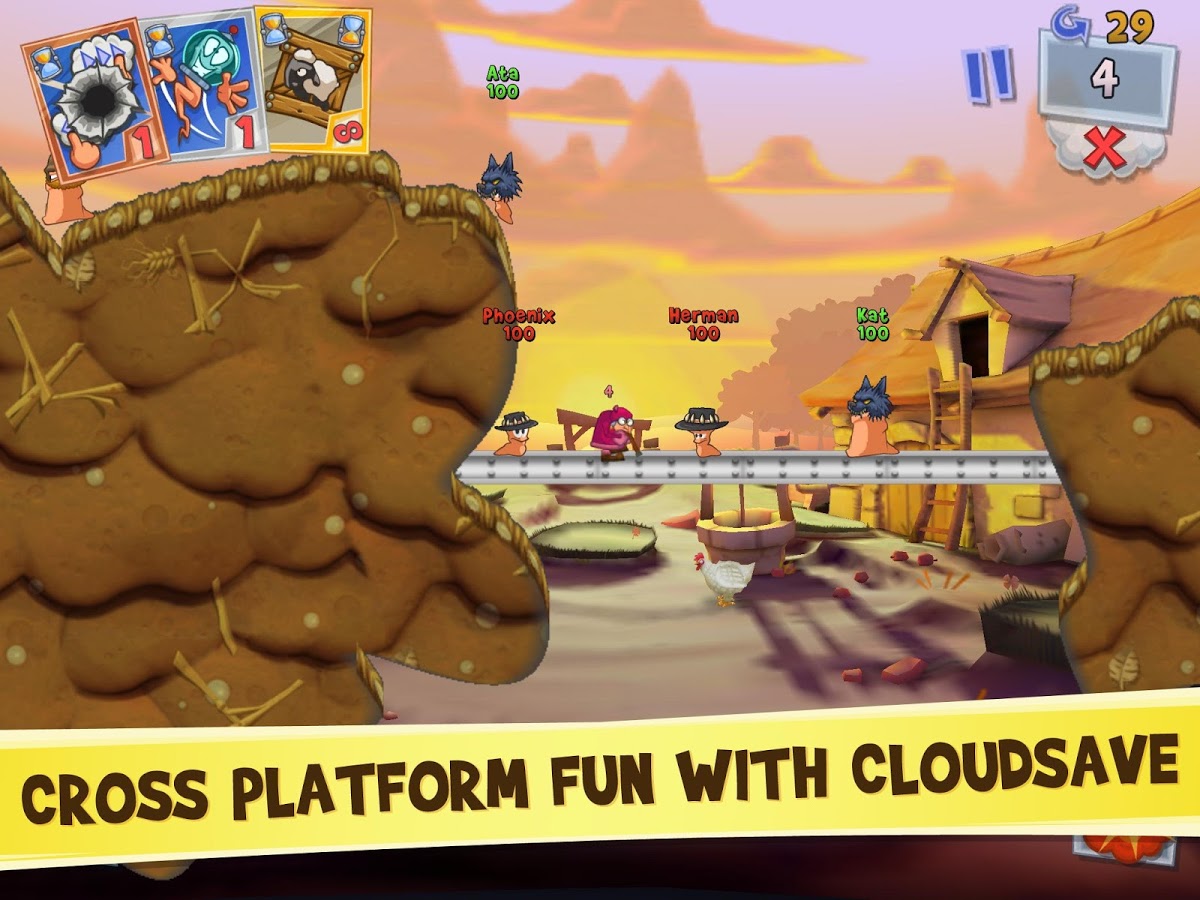 Worms 3 - Game bắn sâu online cực hay cho android
